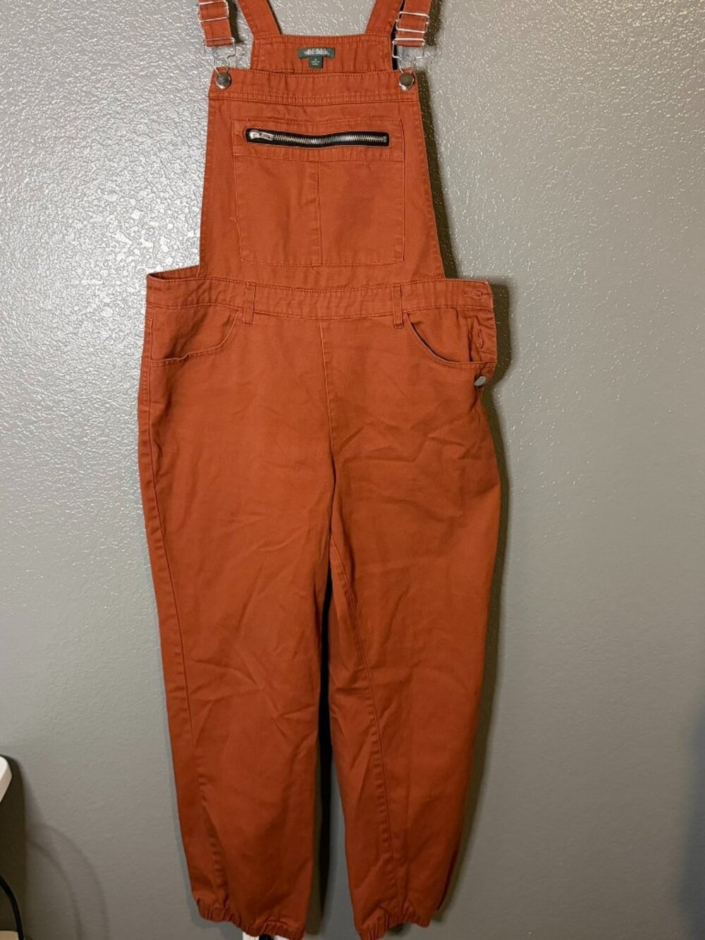 Wild Fable Women's Size M Rust Orange Utility Overalls Cargo Jumpsuit